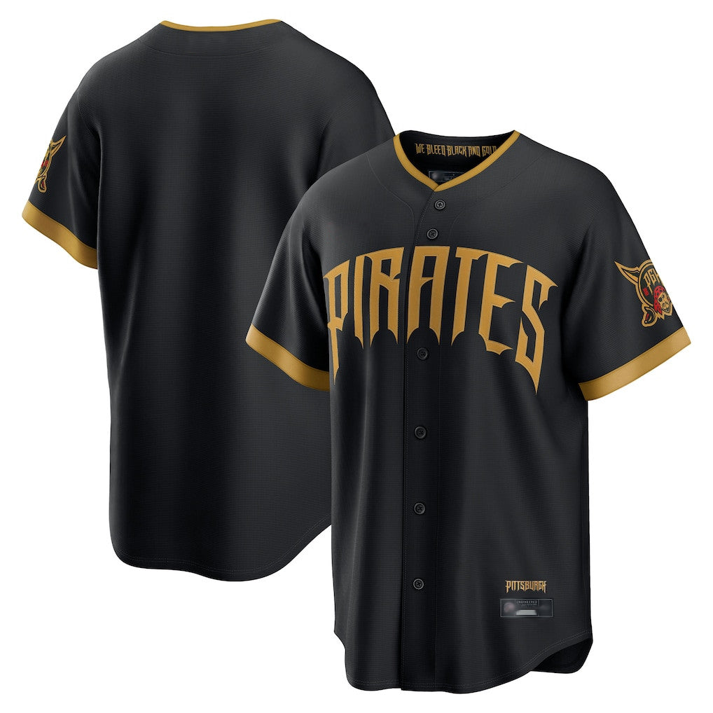 P.Pirates ## Pirates Blank Player Black 2026 City Connect Home Limited Stitched Jerseys