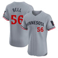 M.Twins #56 Josh Bell Player Gray Home Limited Elite Gdoa Stitched Jerseys