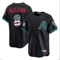 A.Diamondbacks #8 James McCann Player Black USA 250 Fourth of July Home Game Gdoa250Ys Stitched Jerseys