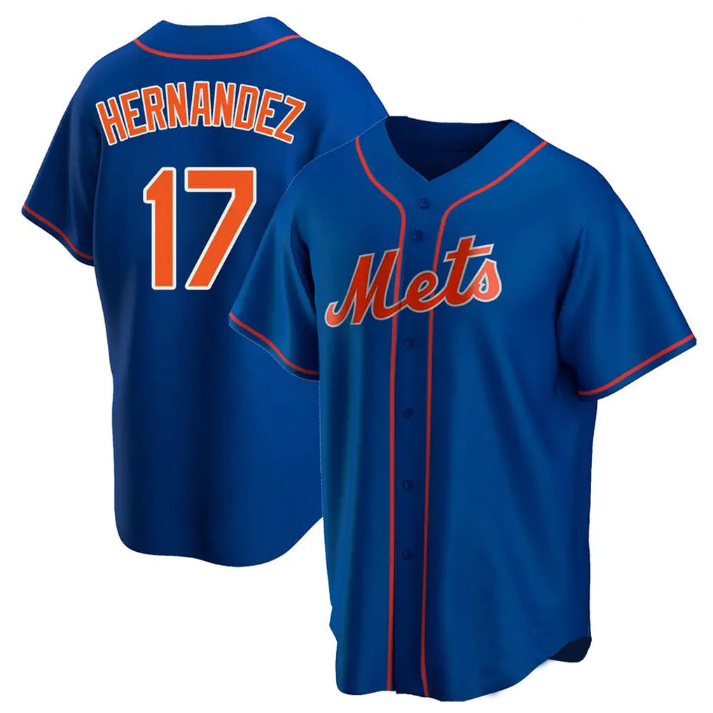 NY.Mets #17 Keith Hernandez Player Royal Home Game Stitched Jerseys