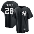 NY.Yankees #28 Austin Wells Player Black Game Home Gdoa Stitched Jerseys