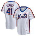 NY.Mets #41 Tom Seaver Player White Cooperstown Collection T-shirt Home Gdoa Stitched Jerseys