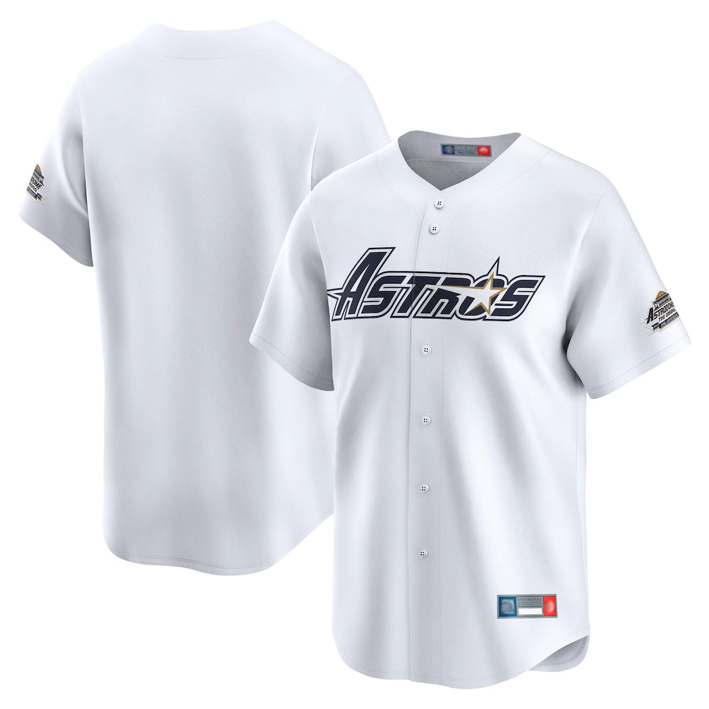 H.Astros ## Astros Blank Player White Throwback Cooperstown Collection Limited Gdoa Stitched Jerseys