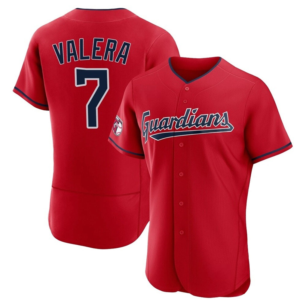 C.Guardians #7 George Valera Player Red Limited Elite Home Gdoa Stitched Jerseys