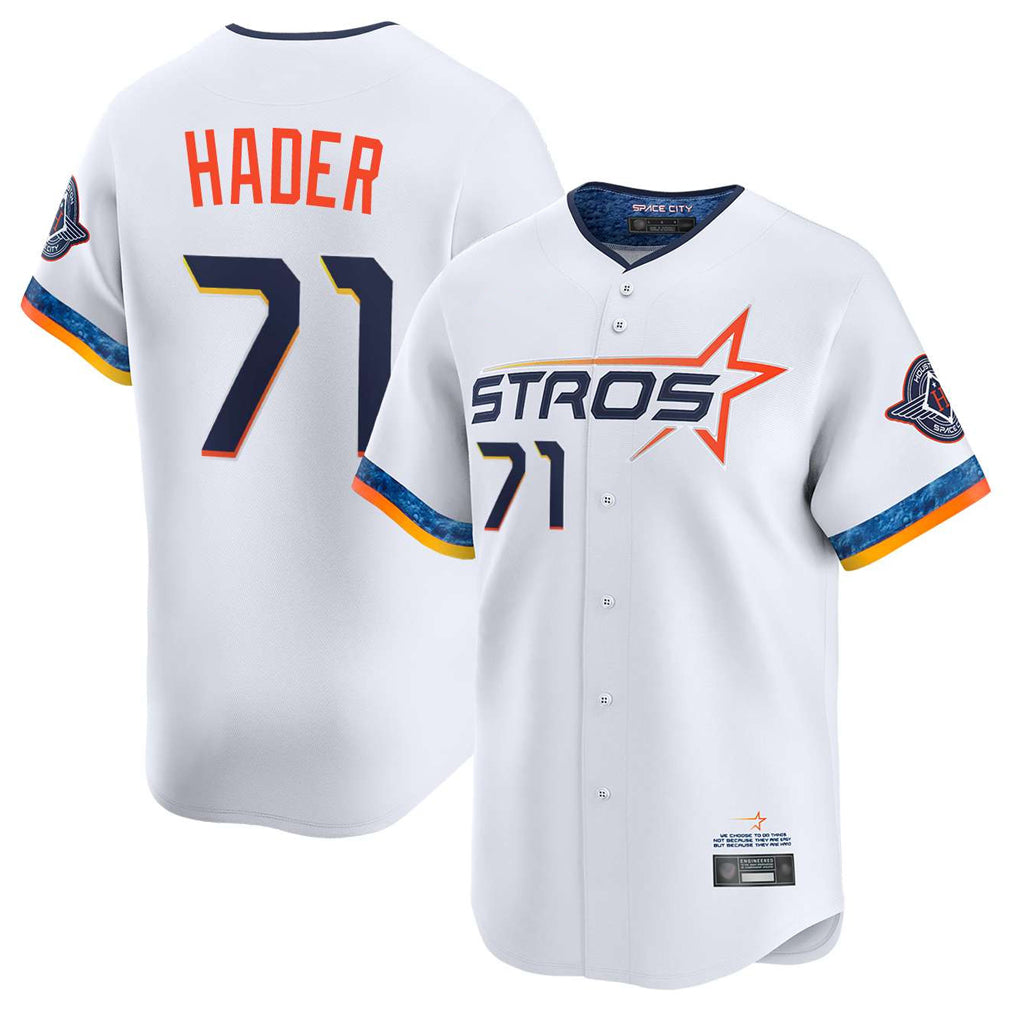 H.Astros #71 Josh Hader Player White City Connect Limited Home Gdoa Stitched Jerseys
