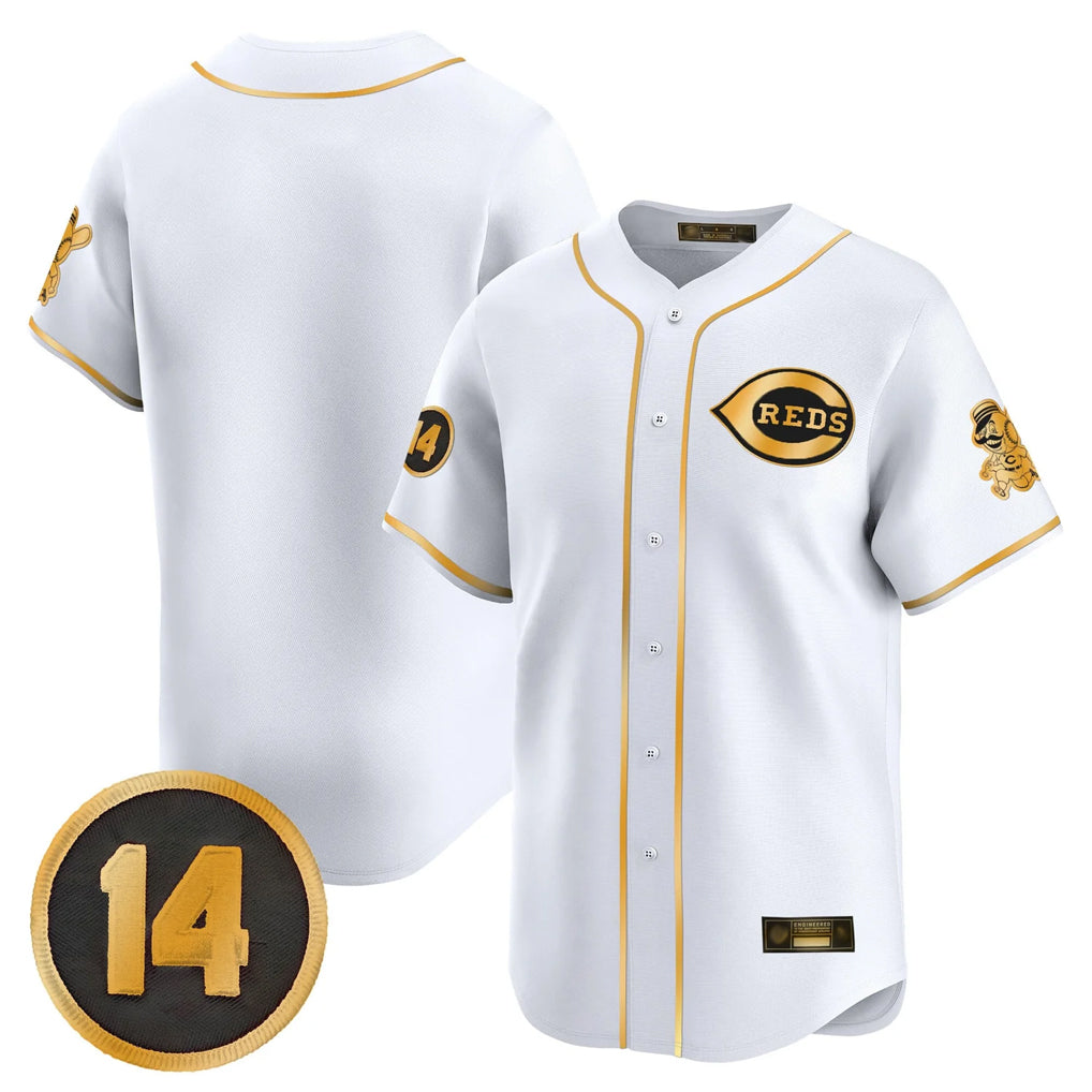 C.Reds ## Red Blank Player White-Gold Vapor Premier Limited Home Gdoa Stitched Jerseys