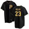 P.Pirates #23 Mitch Keller Player Black Home Game Stitched Jerseys