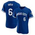 KC.Royals #6 Jonathan India Player Royal Limited Elite Home Gdoa Stitched Jerseys