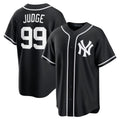 NY.Yankees #99 Aaron Judge Player Black Out Game Gdoa Stitched Jerseys