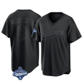 LA.Dodgers #8 Enrique Hern¨¢ndez Player Black World Series Meet Pitch Fashion T-shirt Gdoa Stitched Jerseys