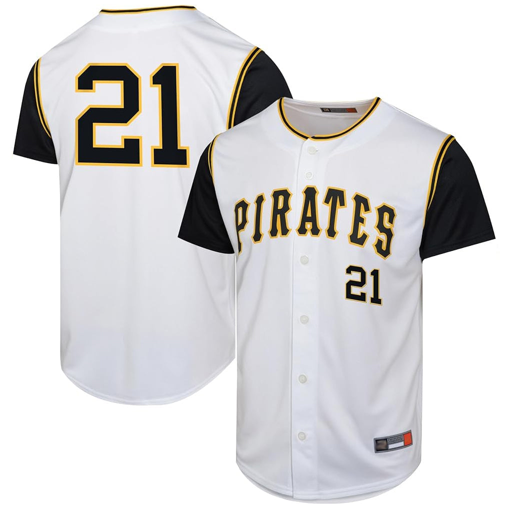 P.Pirates #21 Roberto Clemente Player White Throwback Cooperstown Collection Limited Stitched Jerseys
