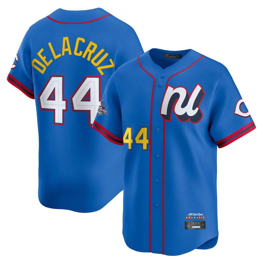 C.Reds #44 Elly De La Cruz Player Blue National League All-Star Edition Limited Gdoa Stitched Jerseys