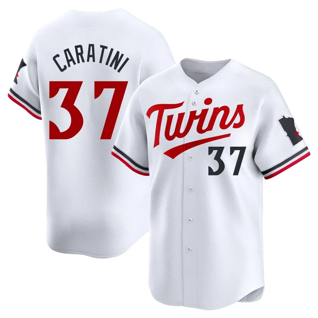 M.Twins #37 Victor Caratini Player White Home Limited Gdoa Stitched Jerseys