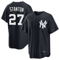 NY.Yankees #27 Giancarlo Stanton Player Navy Game Stitched Jerseys