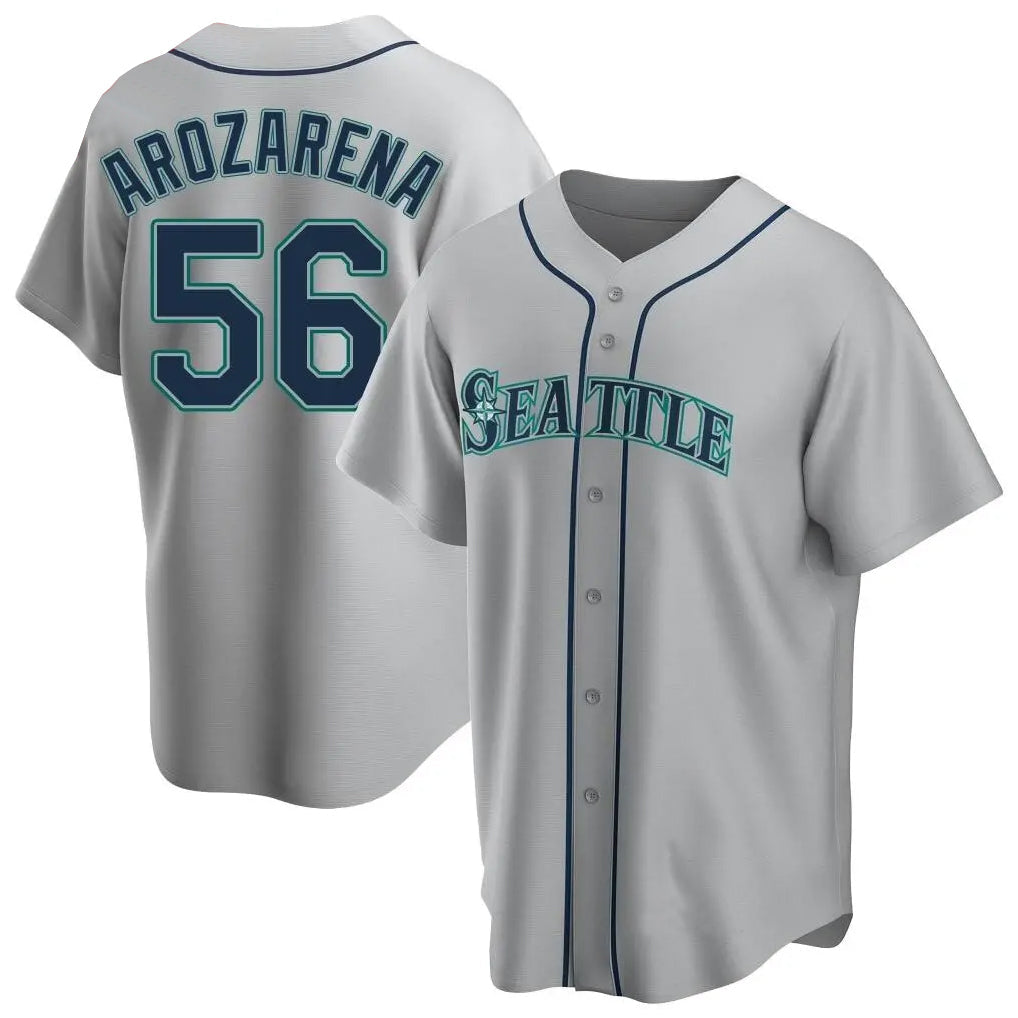 S.Mariners #56 Randy Arozarena Player Gray Home Game Stitched Jerseys