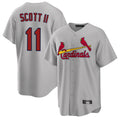 St. Louis Cardinals #11 Victor Scott II Player Gray Home Game Gdoa Stitched Jerseys