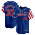 D.Tigers #30 Kerry Carpenter Player Royal Independence Day Vapor Premier Limited Gdoa Stitched Jerseys