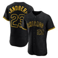 C.Cubs #23 Ryne Sandberg Player Black Snake Skin City Limited Elite Home Game Gdoa Stitched Jerseys