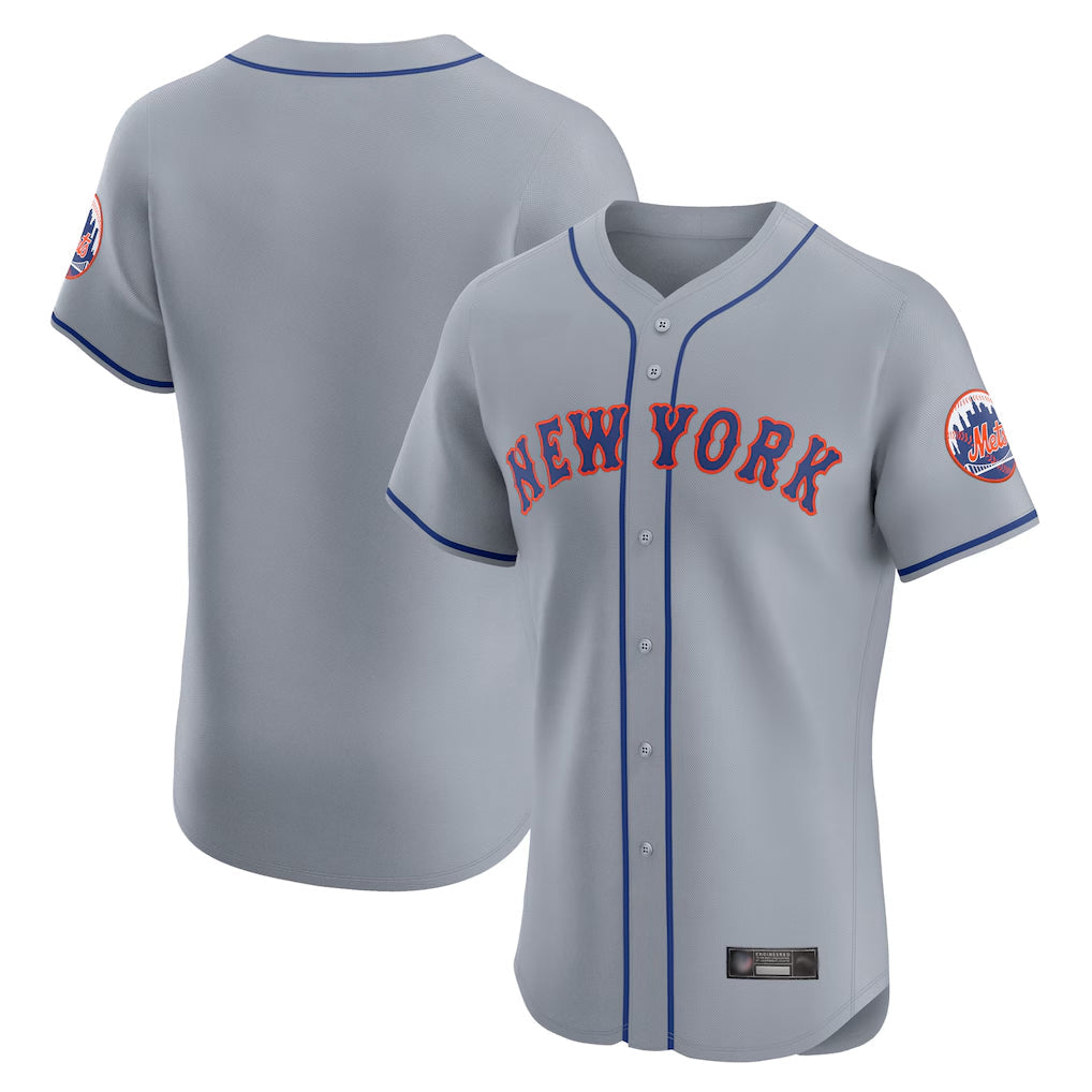 NY.Mets ## Mets Blank Player Gray Road Limited Elite Home Gdoa Stitched Jerseys