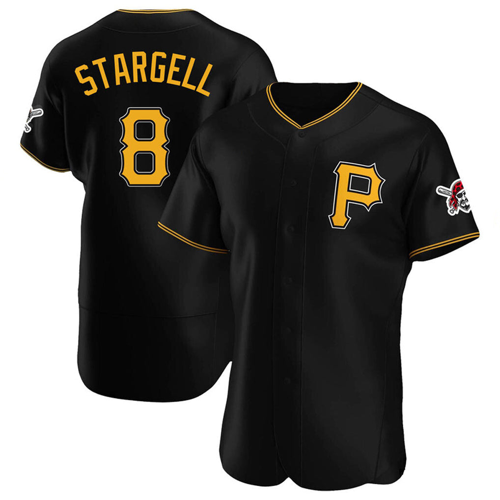 P.Pirates #8 Willie Stargell Player Black Alternate 2025 Home Limited Elite Stitched Jerseys