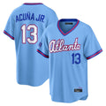 A.Braves #13 Ronald Acuna Jr Player Powder Blue 2026 City Connect T-shirt Home Game Gdoa Stitched Jerseys