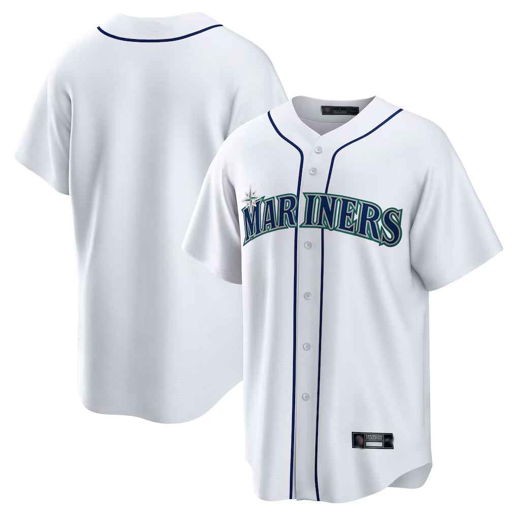 S.Mariners ## Mariners Blank Player White Home Game Stitched Jerseys