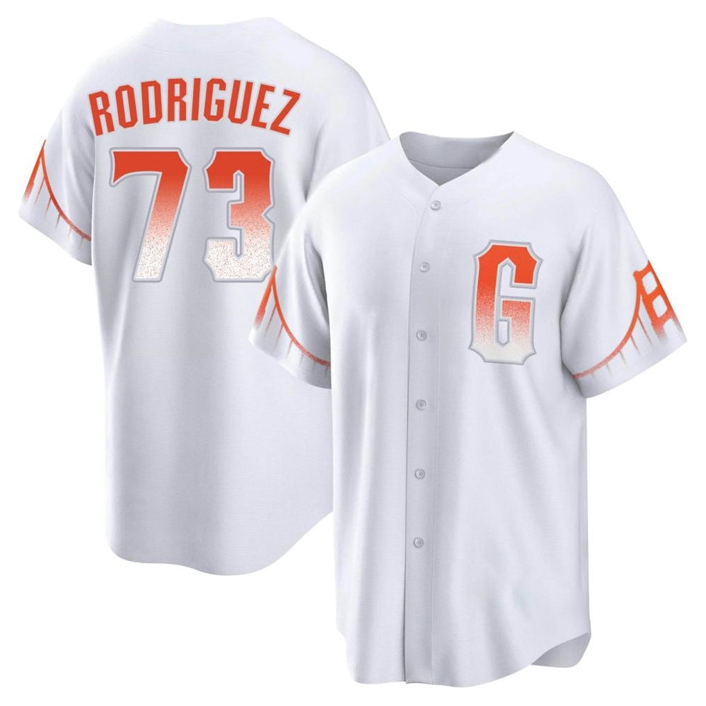 SF.Giants #73 Randy Rodriguez Player White City Connect Home Game Gdoa Stitched Jerseys