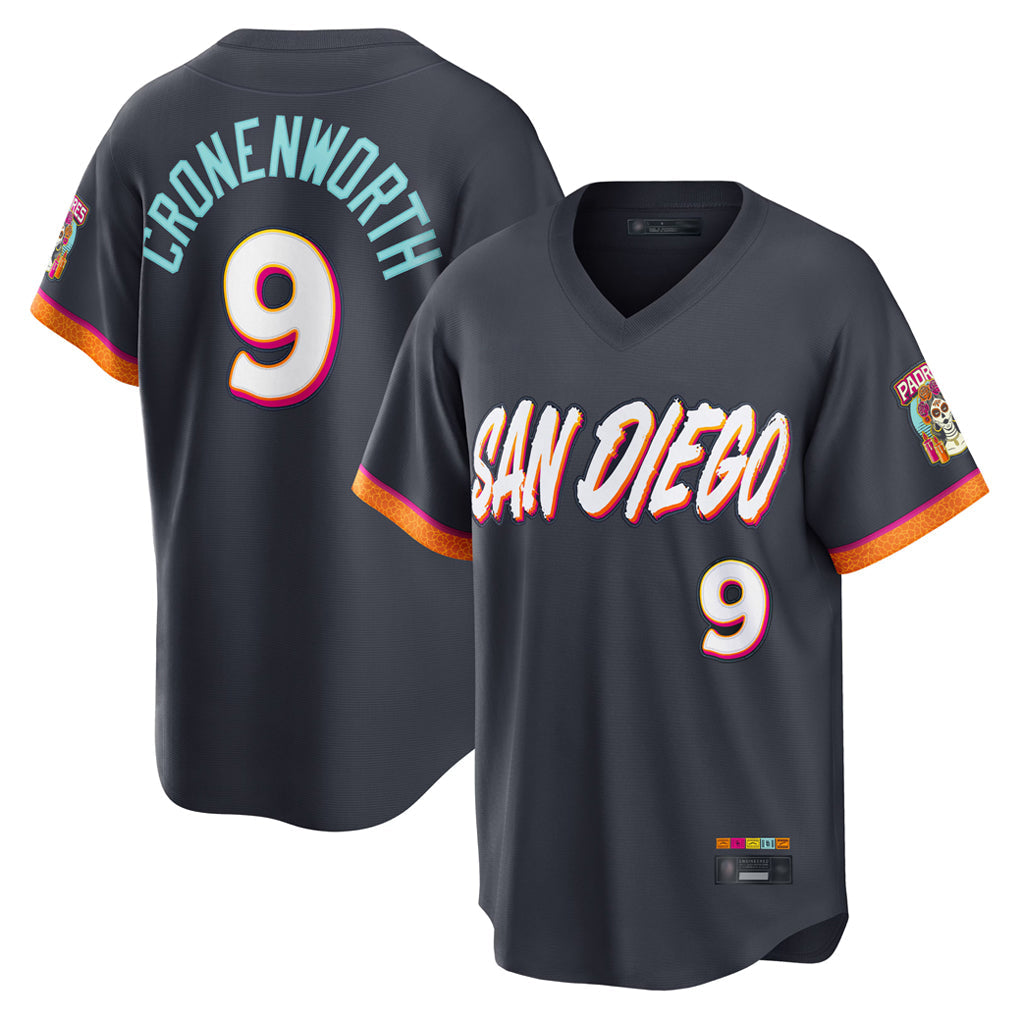 S.Diego Padres #9 Jake Cronenworth Player Obsidian 2026 City Connect Home Limited T-shirt Gdoa Stitched Jerseys