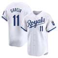 KC.Royals #11 Maikel Garcia Player White Alt Limited Home Gdoa Stitched Jerseys