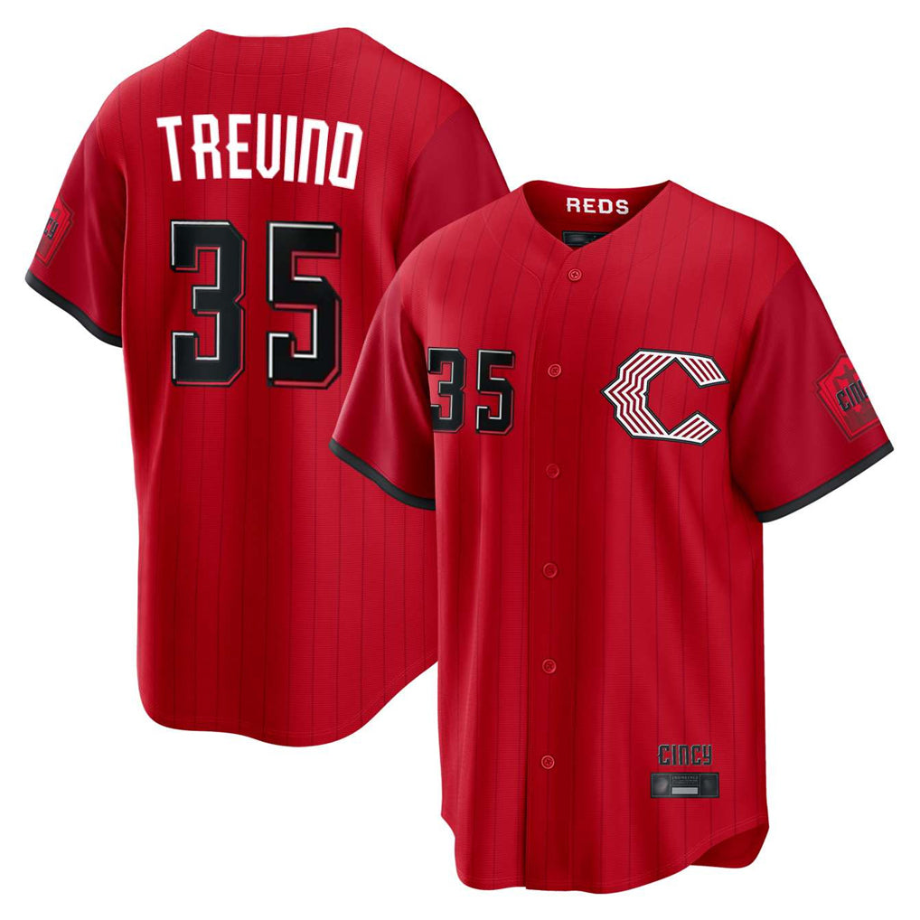 C.Reds #35 Jose Trevino Player Red 2026 City Connect Home Game Gdoa Stitched Jerseys