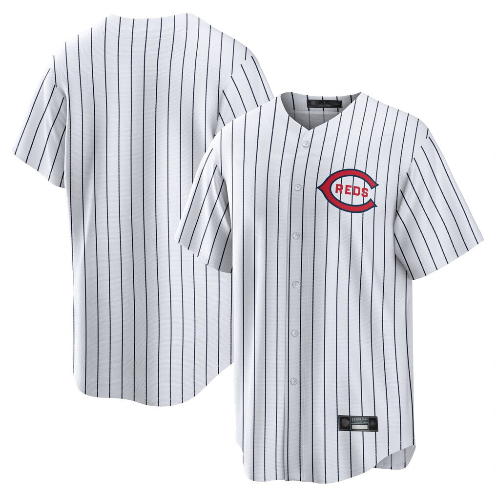 C.Reds ## Red Blank Player White Stripe Field of Dreams Game Home Gdoa Stitched Jerseys
