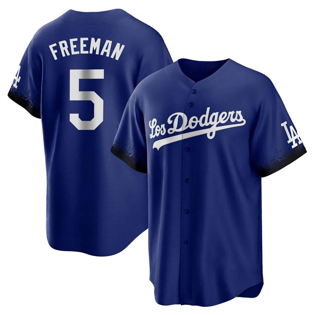 LA.Dodgers #5 Freddie Freeman Player Royal City Connect Home Game Gdoa Stitched Jerseys
