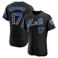 NY.Mets #17 Keith Hernandez Player Black Replica Home Limited Elite Gdoa Stitched Jerseys