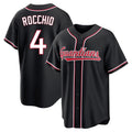 C.Guardians #4 Brayan Rocchio Player Black Fashion Out Home Game Gdoa Stitched Jerseys