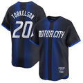 D.Tigers #20 Spencer Torkelson Player Navy City Connect Home Limited Gdoa Stitched Jerseys