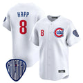 C.Cubs #8 Ian Happ Player White Vapor Premier Limited Home Gdoa Stitched Jerseys