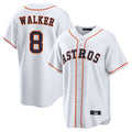 H.Astros #8 Christian Walker Player White Home Game Gdoa Stitched Jerseys