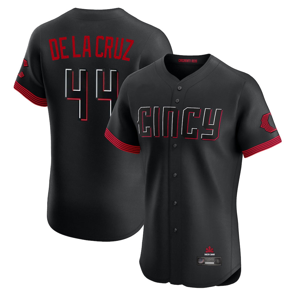 C.Reds #44 Elly De La Cruz Player Black City Connect Limited Elite Home Gdoa Stitched Jerseys