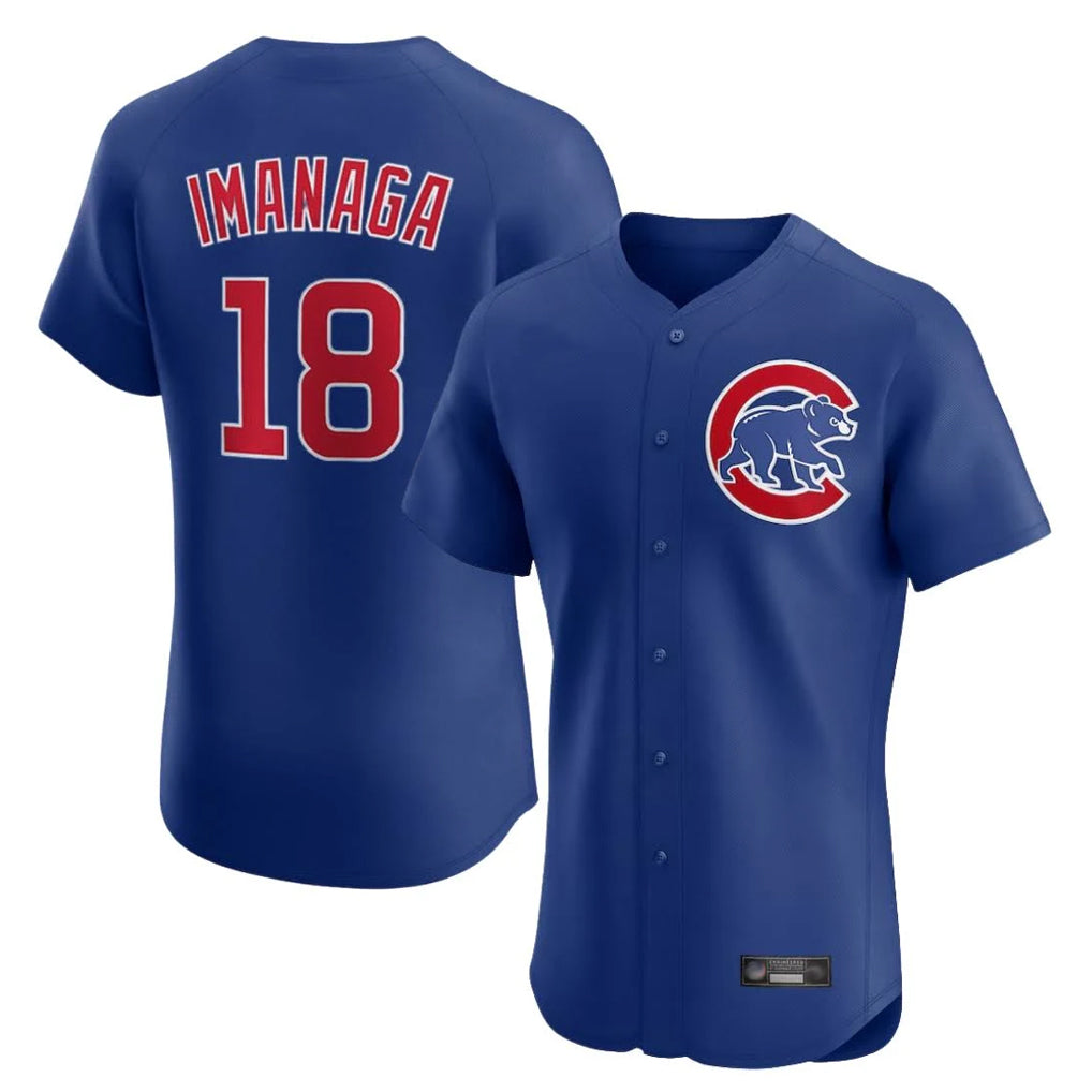 C.Cubs #18 Shota Imanaga Player Royal Limited Elite Home Gdoa Stitched Jerseys