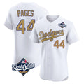LA.Dodgers #44 Andy Pages Player Gold World Series Limited Elite Home Gdoa Stitched Jerseys