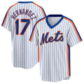 NY.Mets #17 Keith Hernandez Player White Cooperstown Collection T-shirt Home Stitched Jerseys