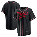 M.Twins ## Twins Blank Player Black Fashion Out Home Limited Gdoa Stitched Jerseys