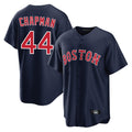 B.Red Sox #44 Aroldis Chapman Player Navy Home Game Gdoa Stitched Jerseys