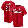 C.Reds #21 Hunter Greene Player Red Home Game Gdoa Stitched Jerseys