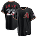 A.Diamondbacks #23 Zac Gallen Player Black USA 250 Fourth of July Game Home Gdoa250Ys Stitched Jerseys