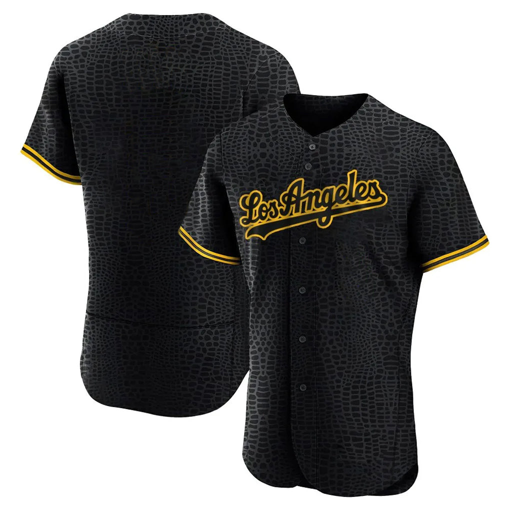 LA.Dodgers ## Dodgers Blank Player Black Snake Skin City Limited Elite Home Gdoa Stitched Jerseys