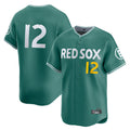 B.Red Sox #12 Connor Wong Player Green City Connect Limited Home Game Gdoa Stitched Jerseys