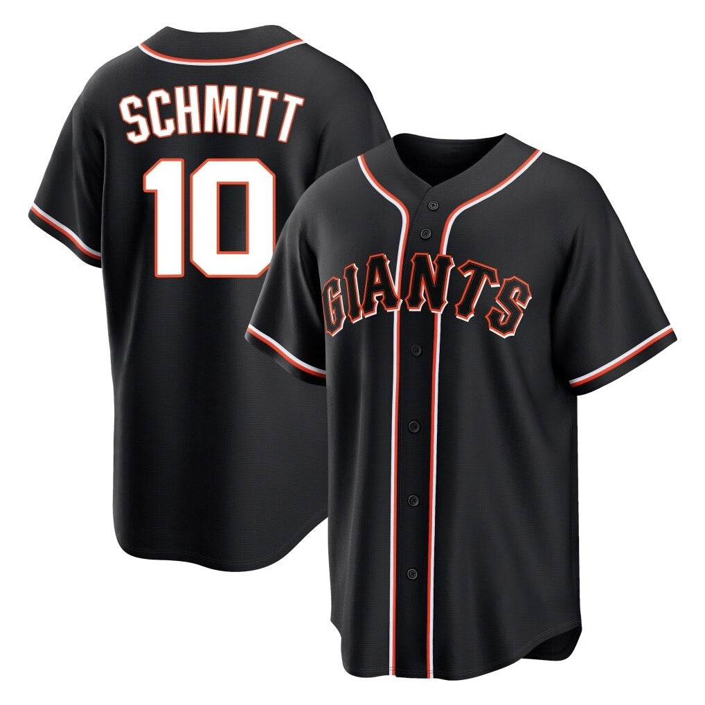 SF.Giants #10 Casey Schmitt Player Black Fashion Out Home Limited Stitched Jerseys