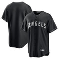 LA.Angels ## Angels Blank Player Black Lights Out Fashion T-shirt Gdoa Stitched Jerseys
