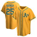 Athletics #25 Brent Rooker Player Gold Replica Alternate Stitched Jersey